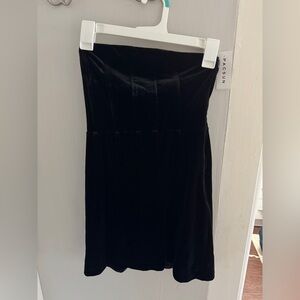 Pacsun LA Hearts Black Velvet Strapless Dress Size XS BNWT Never Worn!